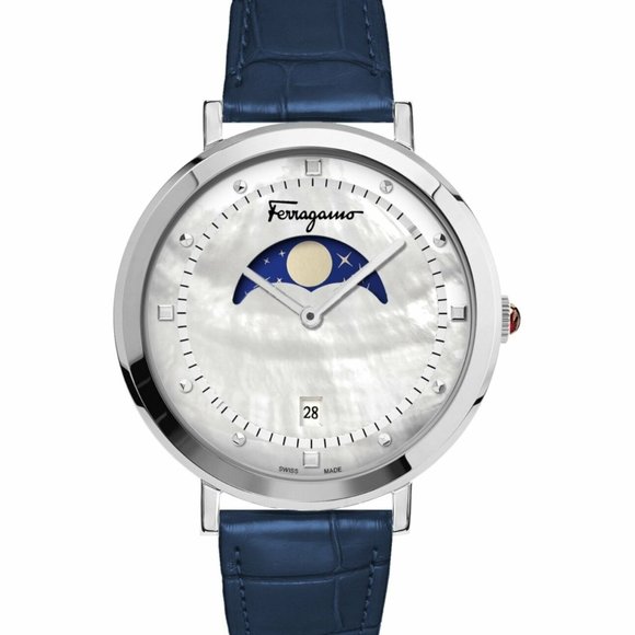 Salvatore Ferragamo Rainbow Diamond Phase Watch! New with box - Picture 1 of 4